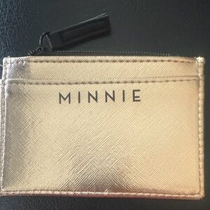 🔥DANIELLE NICOLE DISNEY CARDHOLDER COIN PURSE GOLD MINNIE MOUSE NWOT